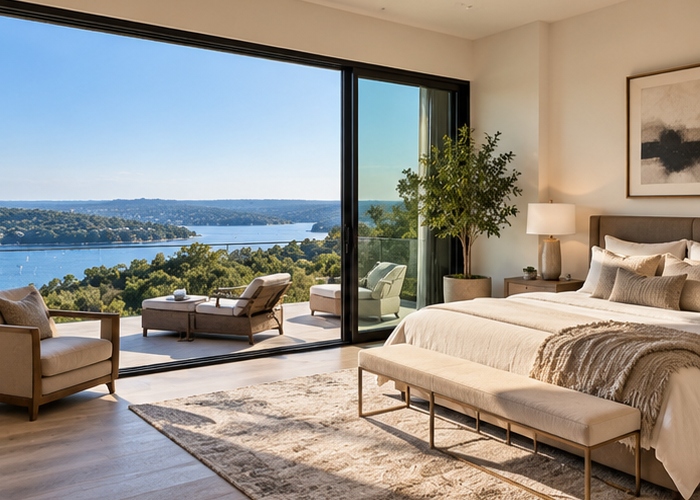 Waterfront Contemporary with Dock