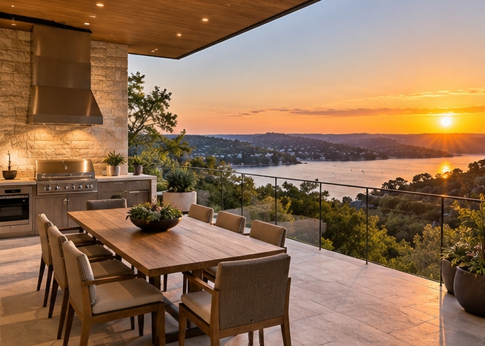 Waterfront Contemporary with Dock