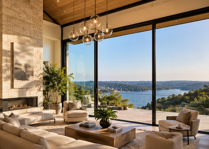 Waterfront Contemporary with Dock